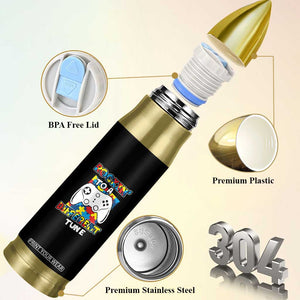 Autism Awareness Bullet Tumbler Rocking To A Different Tune Autistic Gamer TS09 Print Your Wear