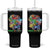 Autism Awareness Tumbler With Handle Embrace Differences Puzzle Dinosaur TS09 One Size: 40 oz Black Print Your Wear