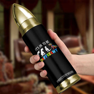 Autism Awareness Bullet Tumbler It's Ok To Be Different Puzzle Dinosaur TS09 Print Your Wear