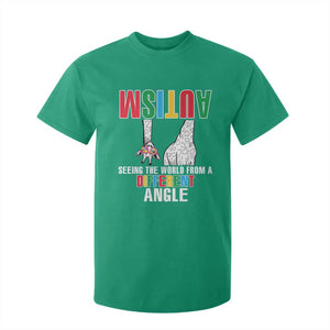 Giraffe Autism Seeing World Different Angle T Shirt For Kid TS09 Irish Green Printyourwear