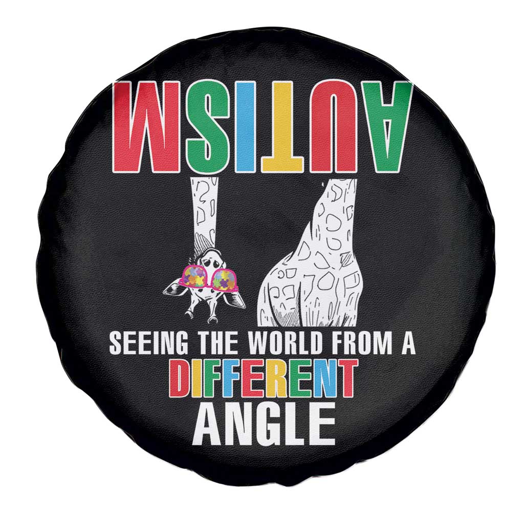 Giraffe Autism Seeing World Different Angle Spare Tire Cover TS09 Print Your Wear