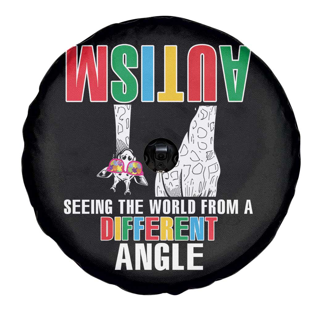 Giraffe Autism Seeing World Different Angle Spare Tire Cover TS09 Print Your Wear