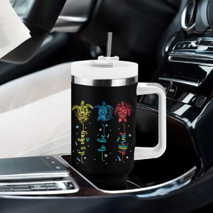 Autism Awareness Tumbler With Handle It's Ok To Be Different Sea Turtle TS09 Print Your Wear