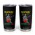 Autism Awareness Tumbler Cup Rockin' To A Different Tune Skeleton TS09 Black Print Your Wear