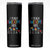 Autism Awareness Skinny Tumbler I Teach Awesome Kids Funny Puzzle Special Education Teacher TS09 Black Print Your Wear