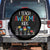 Autism Awareness Spare Tire Cover I Teach Awesome Kids Funny Puzzle Special Education Teacher TS09 No hole Black Print Your Wear