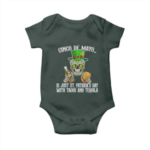 Cinco De Mayo Is Just St Patrick's Day With Tacos And Tequila Baby Onesie TS09 Print Your Wear