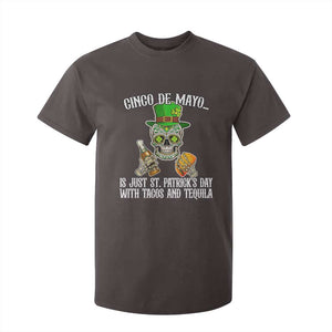 Cinco De Mayo Is Just St Patrick's Day With Tacos And Tequila T Shirt For Kid TS09 Dark Chocolate Print Your Wear