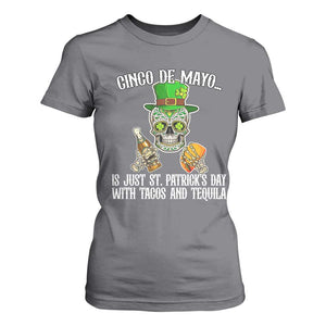 Cinco De Mayo Is Just St Patrick's Day With Tacos And Tequila T Shirt For Women TS09 Charcoal Print Your Wear