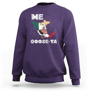 Me Goose Ta Mexican Funny Spanish Pun Sweatshirt TS09 Purple Printyourwear