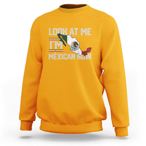 Funny Cinco De Mayo Sweatshirt Look At Me I'm Mexican Now TS09 Gold Printyourwear