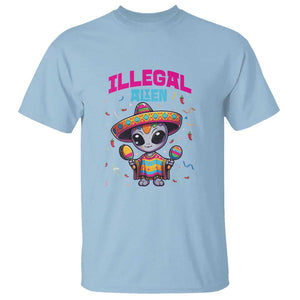 Funny Mexican Illegal Alien Cinco De Mayo T Shirt TS09 Light Blue Print Your Wear