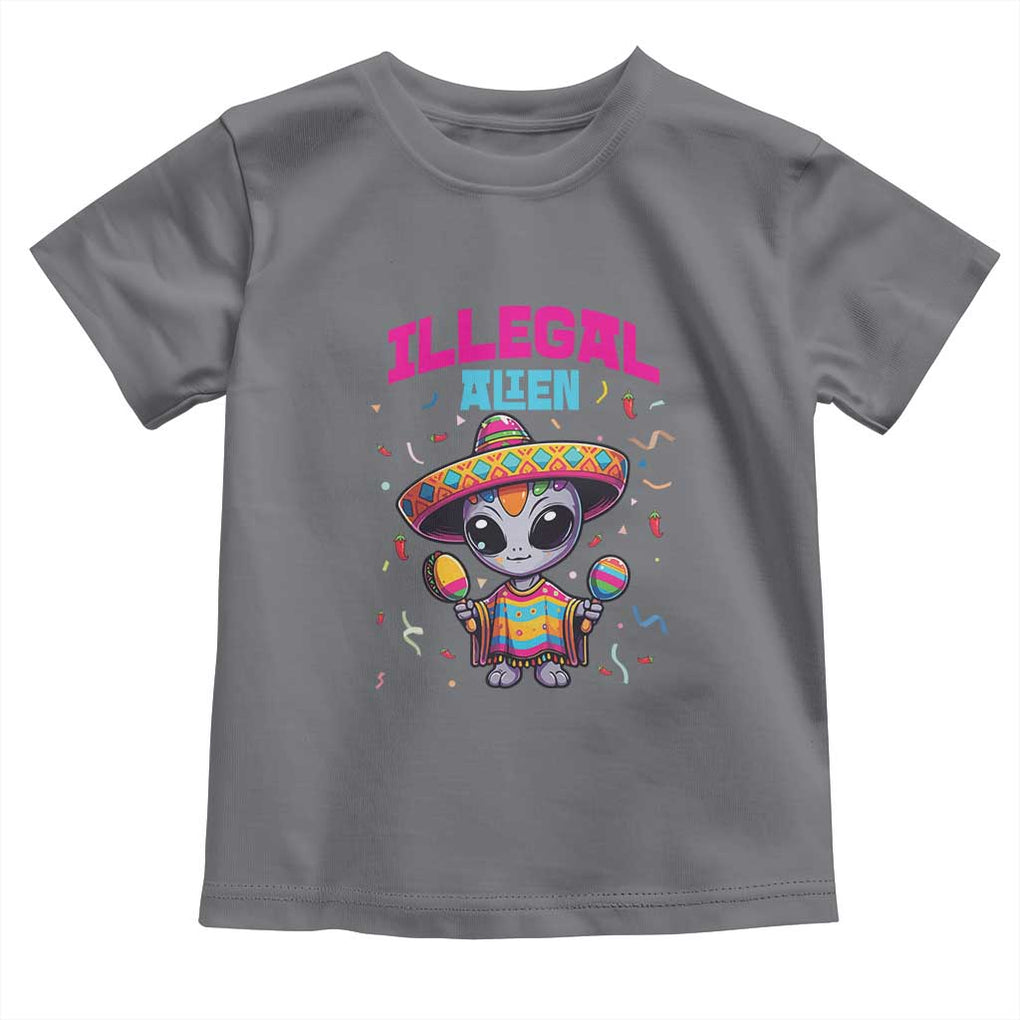 Funny Mexican Illegal Alien Cinco De Mayo Toddler T Shirt TS09 Charcoal Print Your Wear
