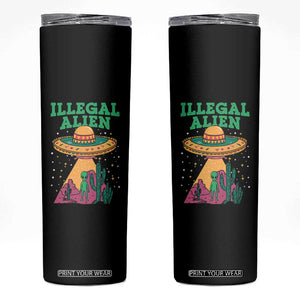 Funny Mexican Illegal Alien Skinny Tumbler TS09 Black Print Your Wear
