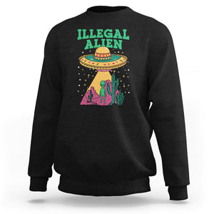 Funny Mexican Illegal Alien Sweatshirt TS09 Black Printyourwear