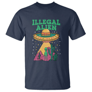 Funny Mexican Illegal Alien T Shirt TS09 Navy Printyourwear