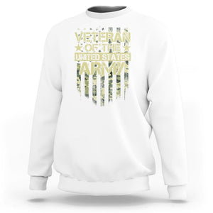 Veteran Of The United States Army Sweatshirt TS09 White Print Your Wear