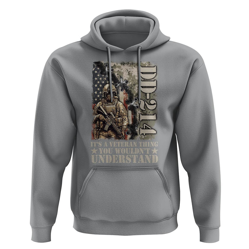 Army Forces Retirement DD-214 Hoodie It's A Veteran Thing You Wouldn't Understand TS09 Sport Gray Print Your Wear