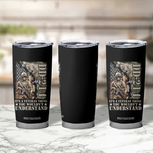 Army Forces Retirement DD-214 Tumbler Cup It's A Veteran Thing You Wouldn't Understand TS09 Print Your Wear