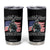 Female Veteran Tumbler Cup Stands Up For Her Country A Strong Woman TS09 Black Print Your Wear