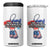 Female Veteran 4 in 1 Can Cooler Tumbler I'm The Veteran and The Veteran's Wife TS09 One Size: 16 oz White Print Your Wear