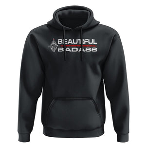 Beautiful Badass Strong Women Female Military Hoodie TS09 Black Print Your Wear