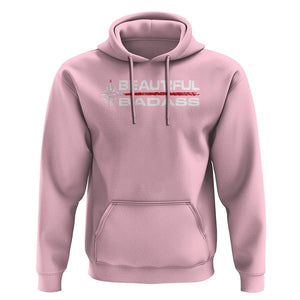 Beautiful Badass Strong Women Female Military Hoodie TS09 Light Pink Print Your Wear