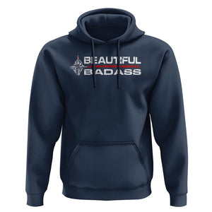 Beautiful Badass Strong Women Female Military Hoodie TS09 Navy Print Your Wear