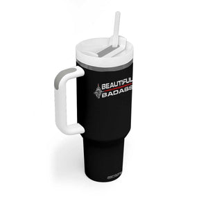 Beautiful Badass Strong Women Female Military Tumbler With Handle TS09 Print Your Wear