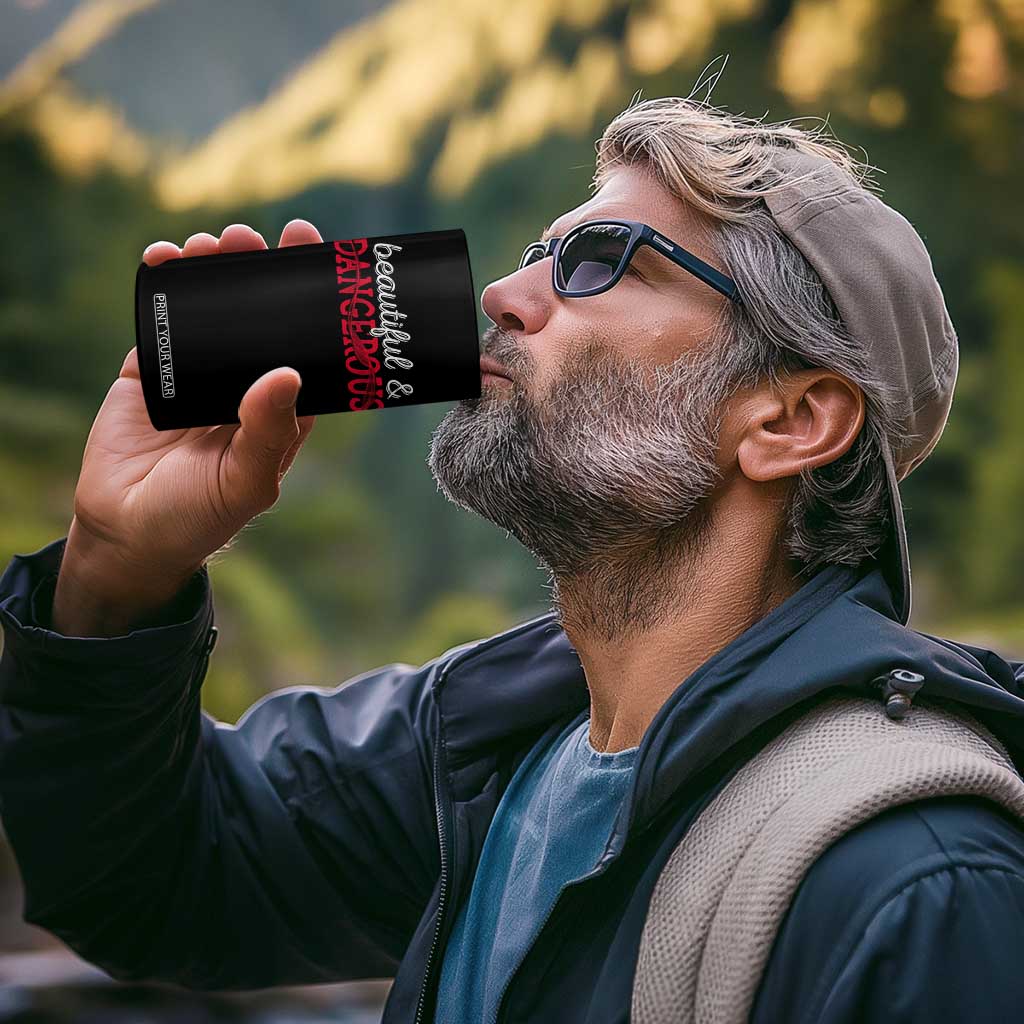 Beautiful Dangerous Strong Women Female Military 4 in 1 Can Cooler Tumbler TS09 Print Your Wear