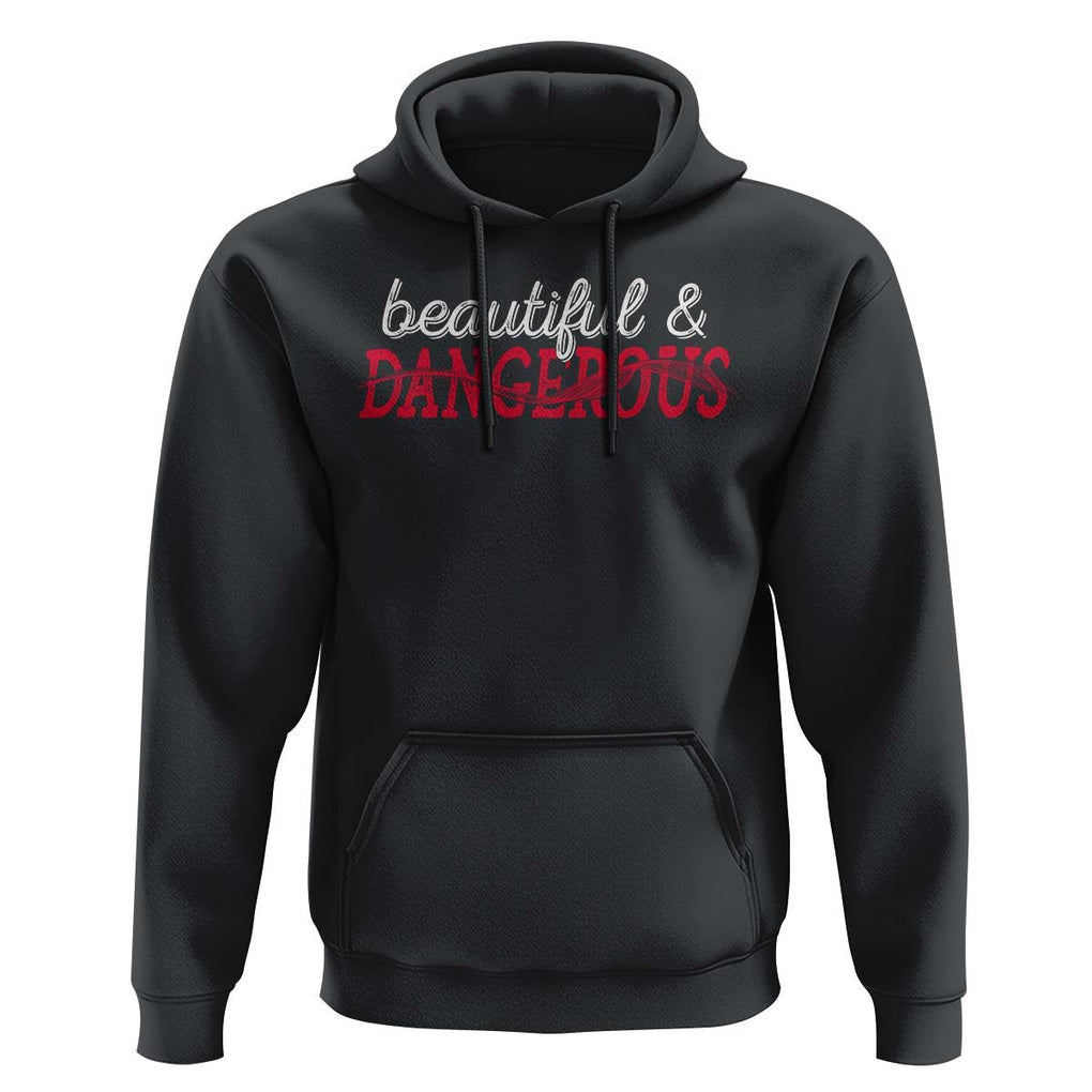 Beautiful Dangerous Strong Women Female Military Hoodie TS09 Black Print Your Wear