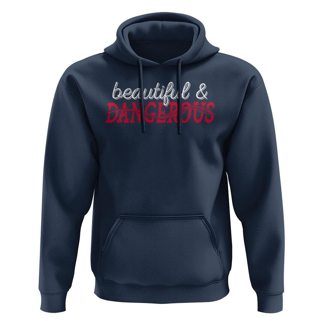 Beautiful Dangerous Strong Women Female Military Hoodie TS09 Navy Print Your Wear