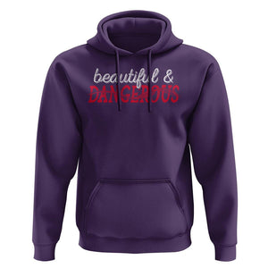 Beautiful Dangerous Strong Women Female Military Hoodie TS09 Purple Print Your Wear
