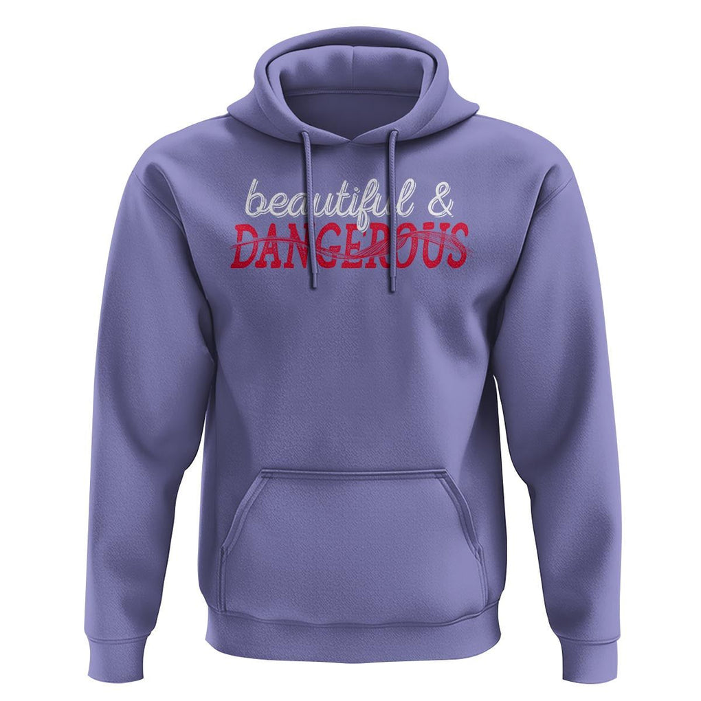 Beautiful Dangerous Strong Women Female Military Hoodie TS09 Violet Print Your Wear