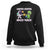 Funny US Space Force Sweatshirt Army Astronaut vs Alien TS09 Black Print Your Wear