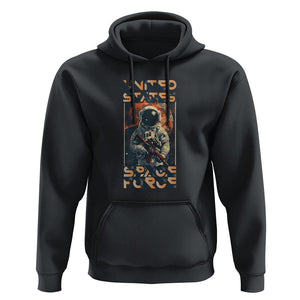 Funny US Space Force Army Astronaut Hoodie TS09 Black Print Your Wear