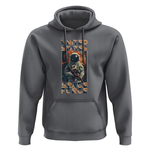 Funny US Space Force Army Astronaut Hoodie TS09 Charcoal Print Your Wear