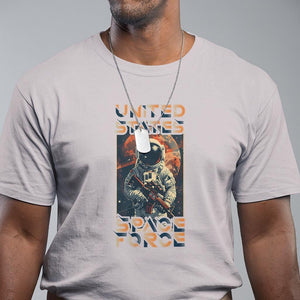 Funny US Space Force Army Astronaut T Shirt TS09 Ice Gray Print Your Wear