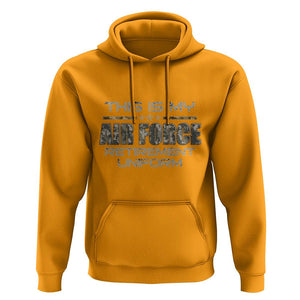 This Is My Air Force Retirement Uniform Hoodie Retired Military Veteran TS09 Gold Print Your Wear