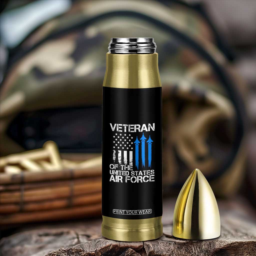 Veteran Of The United States Air Force Bullet Tumbler TS09 Print Your Wear