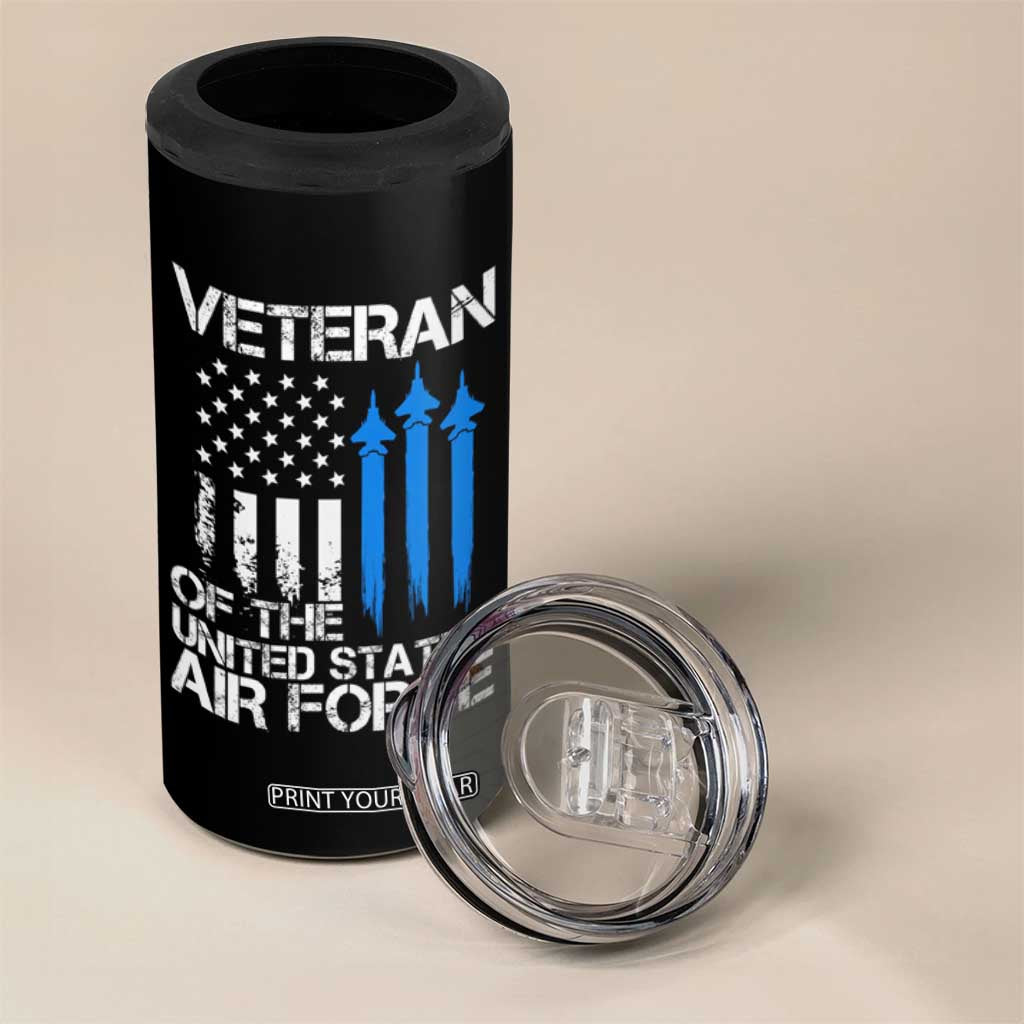 Veteran Of The United States Air Force 4 in 1 Can Cooler Tumbler TS09 Print Your Wear