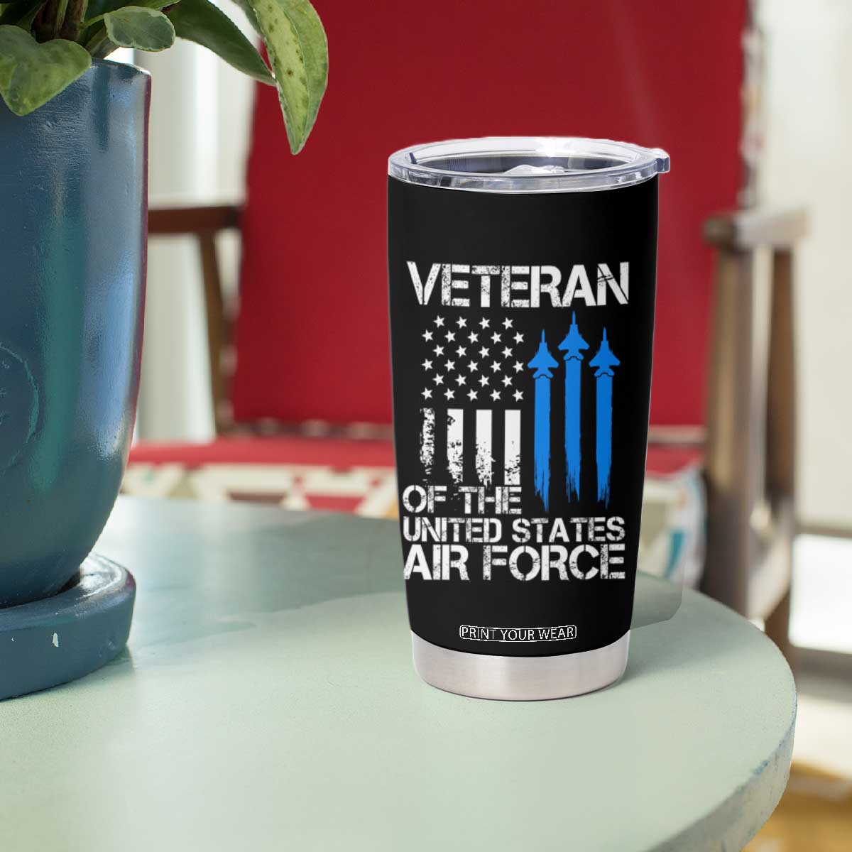 Veteran Of The United States Air Force Tumbler Cup TS09 Print Your Wear
