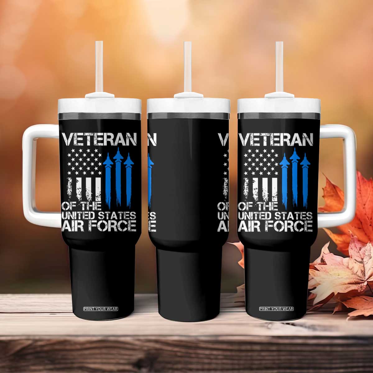 Veteran Of The United States Air Force Tumbler With Handle TS09 Print Your Wear