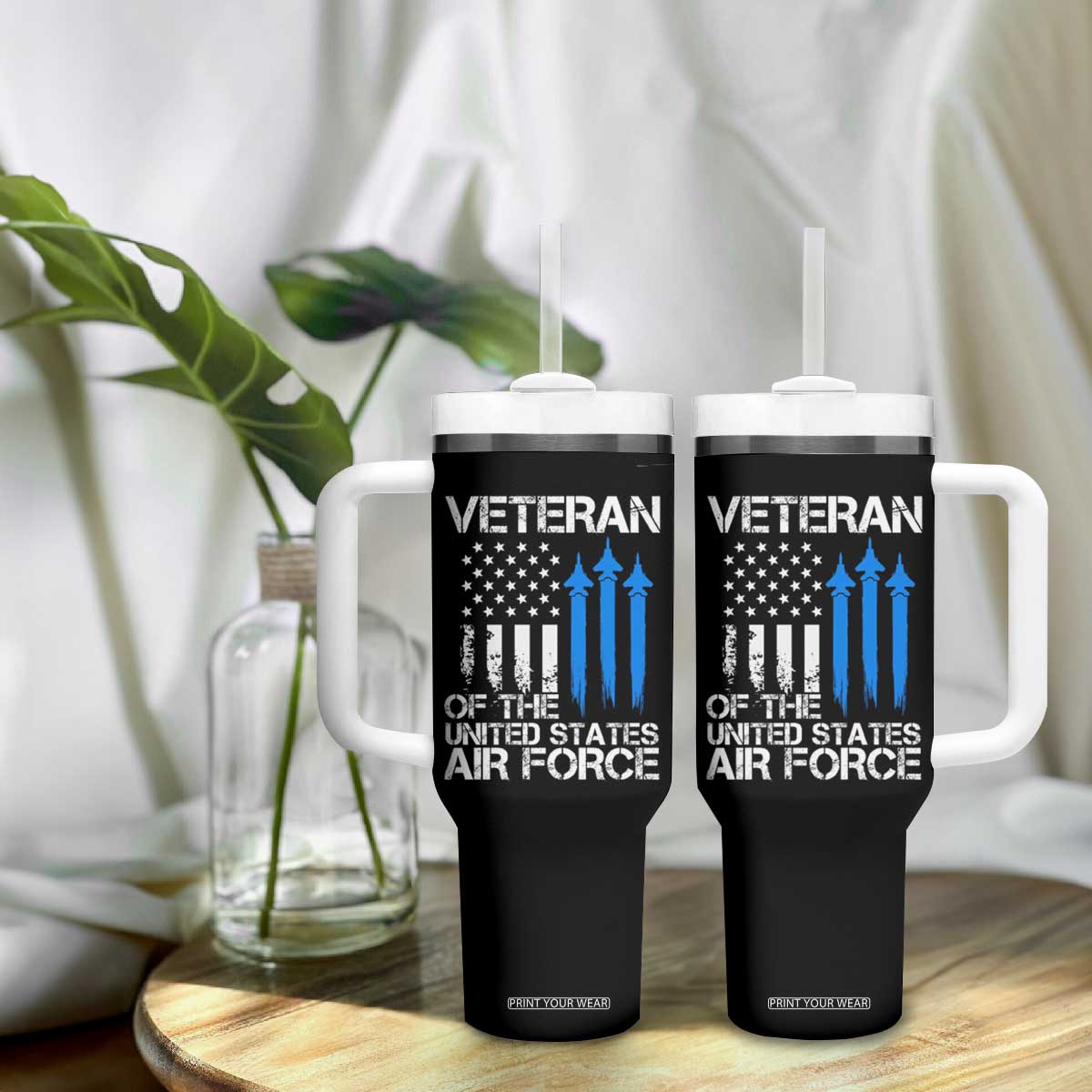 Veteran Of The United States Air Force Tumbler With Handle TS09 Print Your Wear