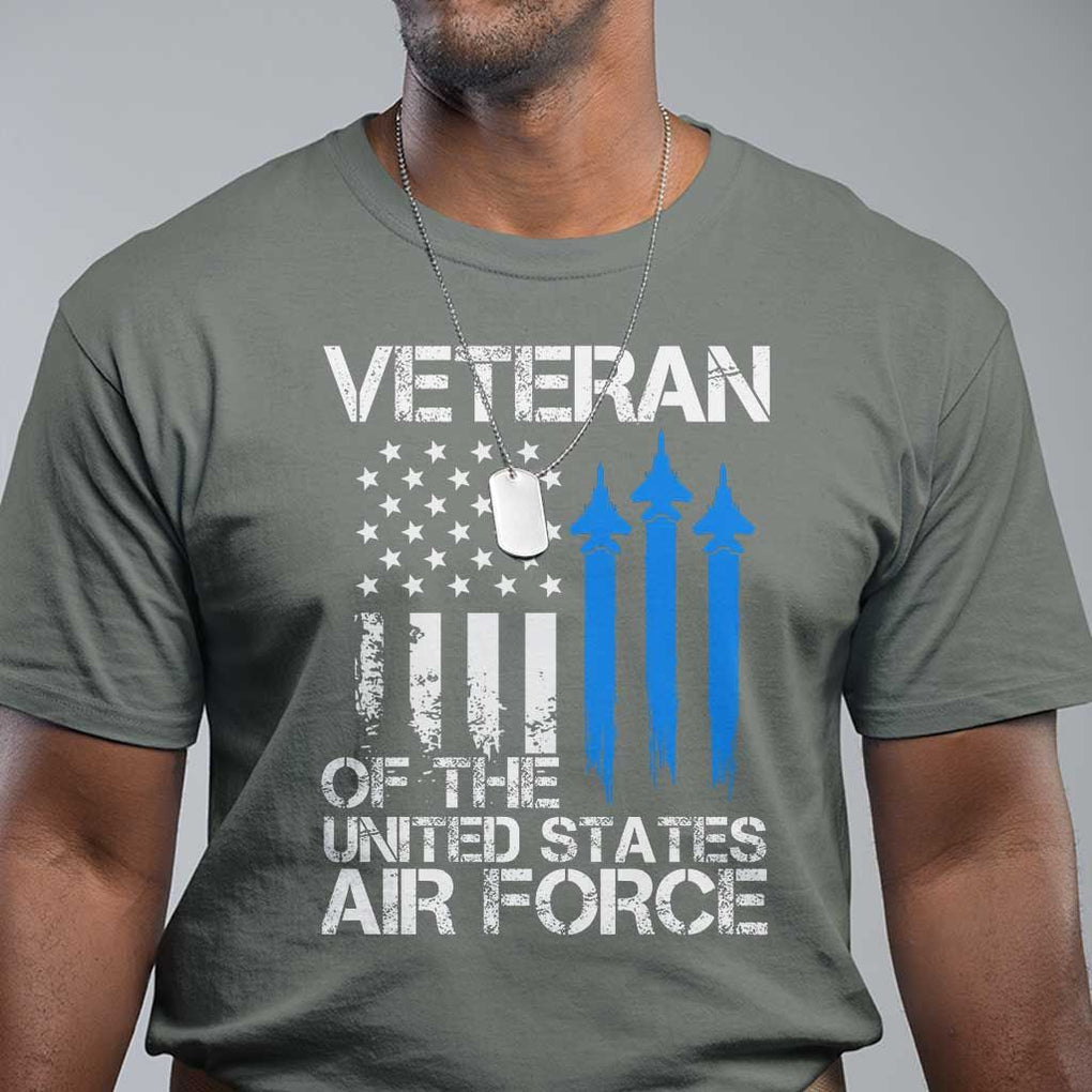 Veteran Of The United States Air Force T Shirt TS09 Military Green Print Your Wear