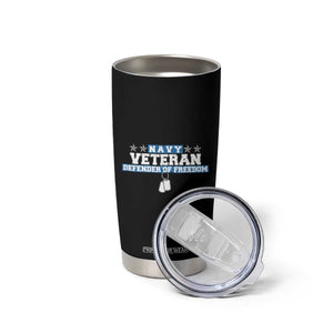 Navy Veteran Tumbler Cup Defender Of Freedom TS09 Print Your Wear