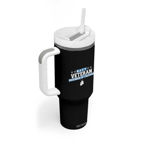 Navy Veteran Tumbler With Handle Defender Of Freedom TS09 Print Your Wear