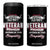Grumpy Old Navy Veteran 4 in 1 Can Cooler Tumbler My Level Of Sarcasm Depends On Your Level Of Stupidity TS09 One Size: 16 oz Black Print Your Wear