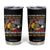 Funny Firefighter Tumbler Cup Playing With A Firefighter Will Get You Wet TS09 Black Print Your Wear