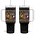 Funny Firefighter Tumbler With Handle Playing With A Firefighter Will Get You Wet TS09 One Size: 40 oz Black Print Your Wear